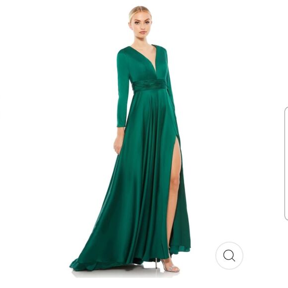 Ieena for Macduggal Emerald Gown size 8 - Picture 1 of 10